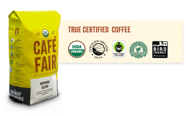 Steep and Brew's Certifications logos