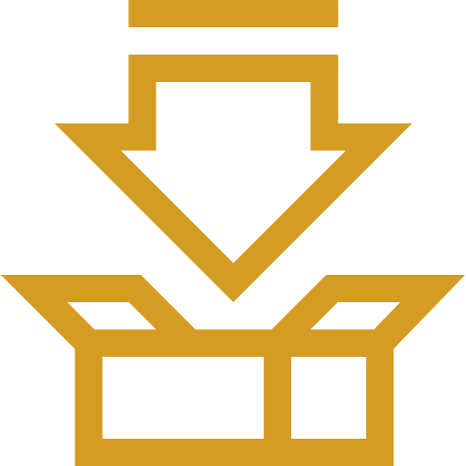 arrow with shipping box
