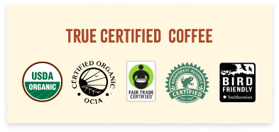 Steep and Brew's Certifications logos